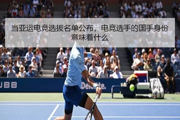 当亚运电竞选拔名单公布，电竞选手的国手身份意味着什么